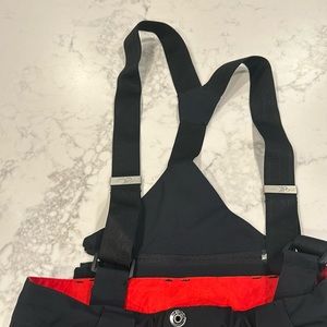 Spyder Boys Size 18 Ski Pants. Black with red accents.